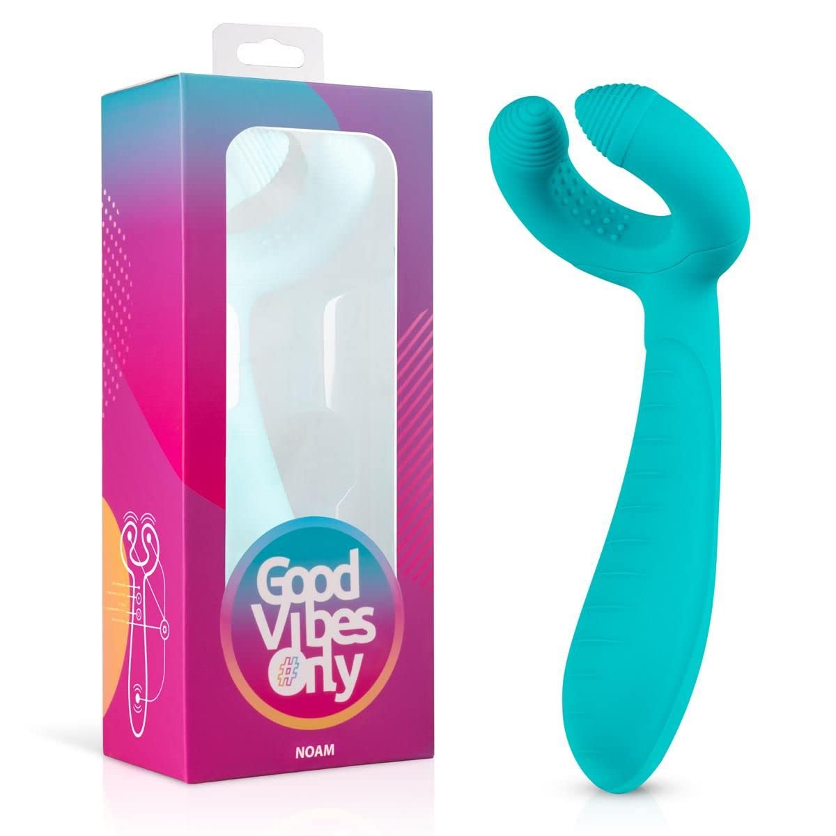 Good Vibes Only Naomi Couple Vibrator, Personal Body Massager, Waterproof, Quiet, Adult Female Sex Toy Massage, Couple Toys