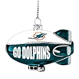 NFL Miami Dolphins Glitter Blimp Ornament