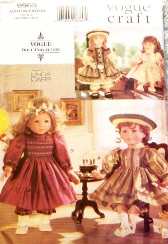 OOP Vogue Craft Pattern 9965. Smocked, Etc Party Dresses for 18