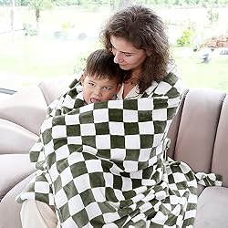 Warm Blanket Soft Cozy Throw Blanket Checkered