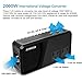 (Silent Version) ECOACE 2000W Step Down 220V to 110V Voltage Converter for Hair Dryers with 4-Port USB, International Travel Adapters Fit for over 150 Countries US,UK,Europe, Asia,Africa etc.