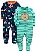 Simple Joys by Carter's Baby Boys' 2-Pack Cotton Sleep and Play, Cars/Monkey, Preemie