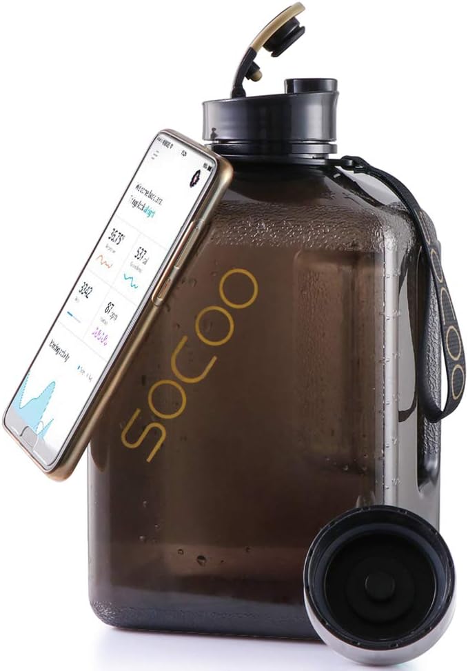 ArtLife Sports 2.7L Large Water Bottle Motivational with Time Marked Sport Water Jug Reusable Drinking Gym Water Bottle BPA Free