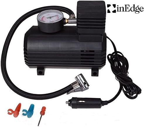 Portable 12V Mini Air Compressor Pump | Tire Inflator w/ Gauge Auto Car 250 PSI