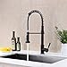GICASA Semi-Pro Kitchen Faucet, Durable and Sturdy Pull Out Kitchen Faucet with Sprayer, Oil Rubbed Bronze Sink Faucet