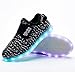LakeRom Boys & Girls Lovely LED Light Shoes USB Charging Luminous Flashing Sneakers LRLED06-Black-33