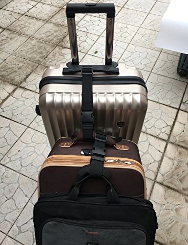2 PCS Add A Bag Strap for Connect Your 3 Luggages Adjustable Travel Suitcase Belt - Thumbnail 2