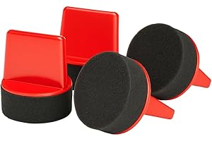 Leather Hero Pack of 4 Foam Dauber - Shoe Polish Applicator Brush - Shoe Polish Sponge for Shoe Shining & Polishing