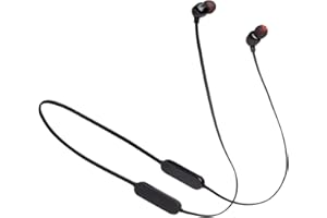 JBL Tune 125 - Bluetooth Wireless in-Ear Headphones with 3-Button Mic/Remote and Flat Cable - Black