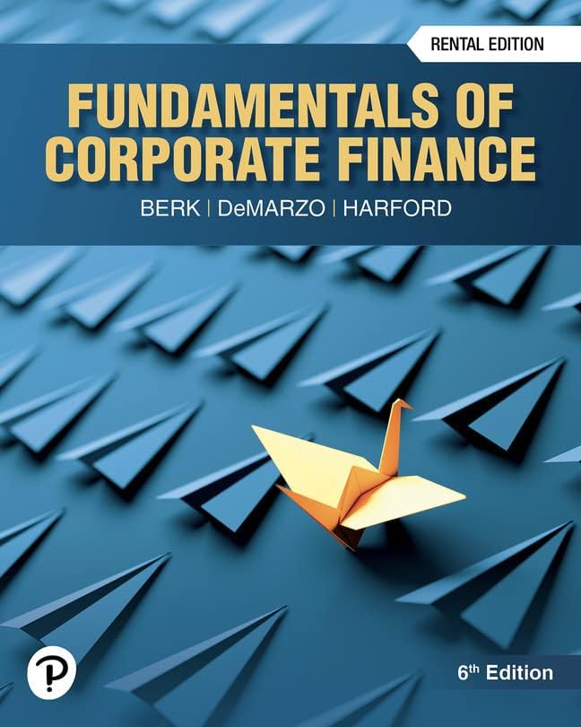 Corporate Finance, 6th edition: Jonathan Berk: 9780137845026
