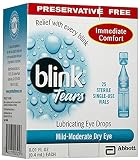 Blink Tears Lubricating Eye Drops Mild-Moderate Dry Eye, 25 Count - 0.01 oz (3 Pack)