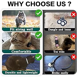Dgerp Airtag Cat Collar Breakaway, Reflective