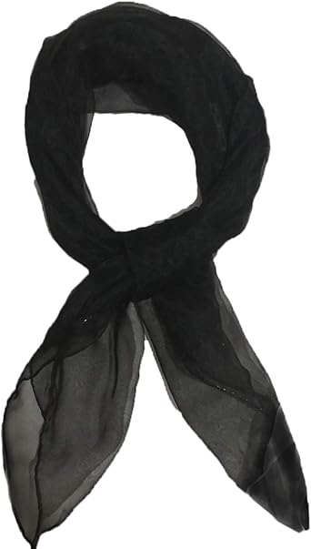 black chiffon wrap
