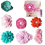 6-8 PCS Baby Headbands Turban Knotted - Girl's Hairbands bling bows for Newborn, Toddler and Childrens