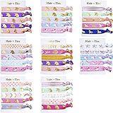 BBTO 40 Pieces Unicorn Colorful Hair Ties Bracelet Party Favors Birthday Gifts Supplies, Elastic Ponytail Holders Decorations for Girl and Children (Style 2)