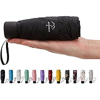 NOOFORMER mini Travel sun&rain Umbrella - Lightweight Compact Parasol Umbrellas with 95% UV Protection for Men Women…