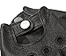 ELMA Men's Deerskin Leather Fingerless Half Finger Driving Unlined Gloves (L, Black)