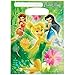 amscan Plastic Loot Bags | Disney Tinkerbell Collection | Party Favor |8 ct. Green, 6 1/2in x 9in