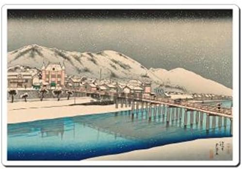 The Japanese Ukiyoe Mousepad 7001 Goyo Hashiguchi - The Kyoto Sanjou big bridge