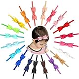 Baby Slim Headbands Nylon Hairbands Hair Bow Elastics for Baby Girls Newborn Infants Toddlers Kids 20Pcs