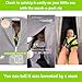 Multi-Purpose Doona & Baby Stroller Bassinet Sun Shade & Blackout Cover; Doona Sunshade & Airplane Bassinet Cover; Universal Fit Sunshade Stops 99% of Sun Rays SnoozeShade Original (Green Trim)