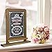 Lockways Magnetic Chalkboard Black Board, Standing Chalk Board 14 x 10, Rustic Vintage Decor Wooden Frame Blackboard for Kitchen, Restaurant, Bar Countertop, Wedding, Party, Wall, Home