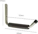 Home Smart 2x Giant Heavy Duty Wall Hooks - Bikes Canoes Kayaks Storage Shed view 3