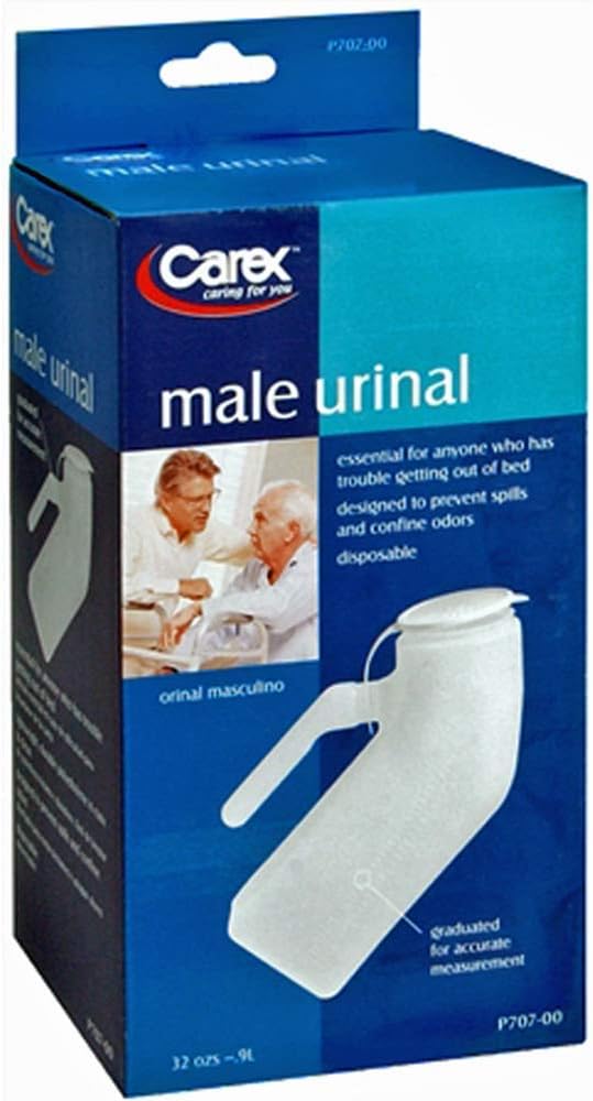 Carex Portable Urinal For Men - Male Urinal and Travel John - Plastic Urinal: Health & Personal Care