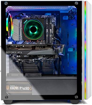 Skytech Chronos Gaming PC Desktop - AMD Ryzen 7 3700X 3.6GHz, RTX 3070 8GB, 16GB DDR4 3600, 1TB NVME, B550 Motherboard, 650W Gold PSU, Windows 10 Home 64-bit, White 4 Skytech Chronos Gaming PC Desktop - AMD Ryzen 7 3700X 3.6GHz, RTX 3070 8GB, 16GB DDR4 3600, 1TB NVME, B550 Motherboard, 650W Gold PSU, Windows 10 Home 64-bit, White