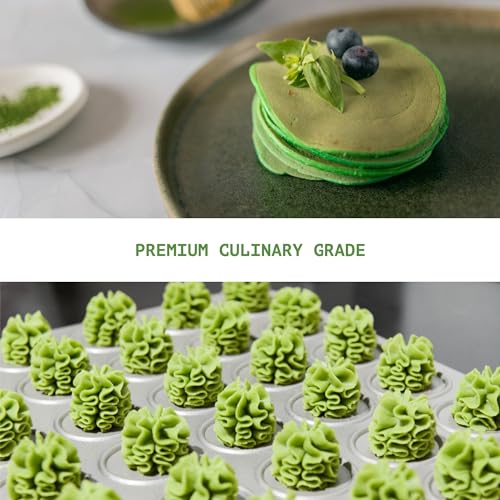 Matcha Green Tea Powder - Premium Culinary Grade Matcha - 100% Natural Organic Matcha for Lattes, Baking & Smoothies - 3.53 Ounce (100g)