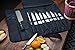 EVERPRIDE Chef Knife Roll Bag Holds 12 Knives – Contains 2 Large Zippered Pockets for Meat Cleavers and Cooking Tools – Durable Knife Case for Chefs and Culinary Students – Includes 2 Knife Guards