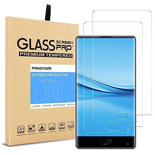 Doogee mix screen protector, pasonomi [2 pack] [crystal…