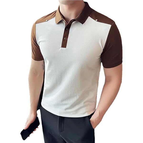 LEIF NELSON Men's Collared T-Shirt - Slim Fit Short Sleeve Polo Style Top (XX-Large) - View #7