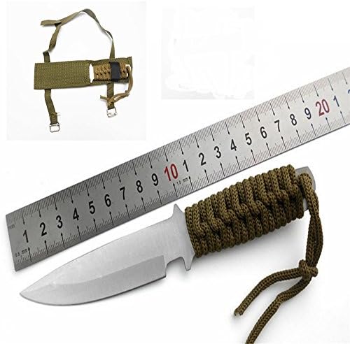 Camping Knifetactical With Nylon Sheath Fixed Blade Outdoor Knife Portable Survival Hunting Knive