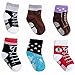 Pro1rise 6 Pairs Toddler Baby Boys Antislip Skid Sneakers Shoe Socks Age 12-24 Months