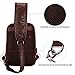 VICUNA POLO Men Sling Backpack External USB Charge Men Crossbody Bag Large Capacity Casual Travel Man Bag(brown)