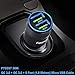 Fortune 36W Car Charger Dual Quick Charge 3.0 Ports + 6 Ft Micro USB Cable for All Android Mobile: Samsung Galaxy S9 S8 S7 / Edge / Plus, Note, Nexus, HP, HTC, LG, Motorola, Zenfone Etc.