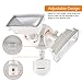 LEPOWER Solar LED Security Light, 950LM Outdoor Motion Sensor Light, 5500K, IP65 Waterproof, Adjustable Head Flood Light with 2 Modes Automatic and Permanent on, for Entryways, Patio, Yard