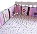 F.C.L Baby Girls Purple  Crib Bedding Set with  Bumper, 8 Piece