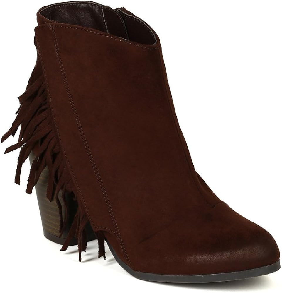 qupid fringe boots