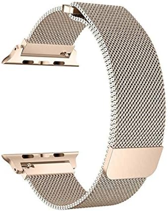 SICCIDEN Watch Band, Milanese Mesh Loop Magnetic Closure Clasp Stainless Steel Replacement iWatch Band for Apple Watch Series 2 Series 1