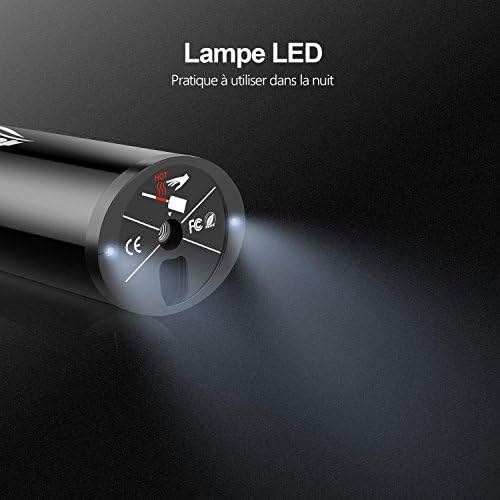 Oasser Compresseur Voiture Portatif Gonfleur Pneus Voiture Compresseur d'air Electrique avec Ecran LCD Lampe LED à Batteire de Lithium-lon 12V 150PSI