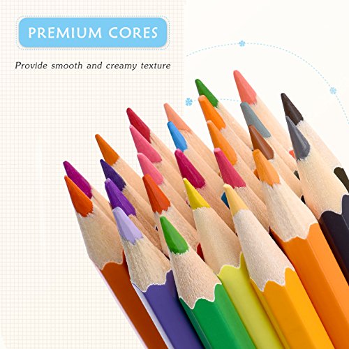 [Upgrade]Coloring Pencils Set, Atmoko 72 Color Pencils Artists Coloring Pencils for Kids Adults, Non-toxic Oil Based Coloring, Sturdy Tin Package, for Coloring Books Drawing Writing Sketching Doodl - Thumbnail 7