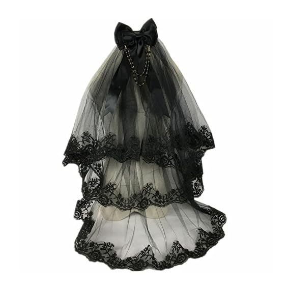 Lolita-Gothic-Black-Wedding-Lace-Two-Layers-Veil-Bridal-Veil-Accessories-Halloween-Party-Dress-With-Comb
