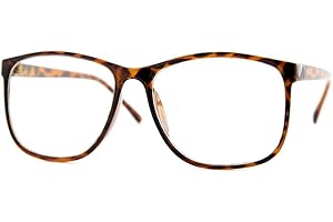 grinderPUNCH Large Nerdy Thin Plastic Frame Clear Lens Glasses