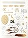 10 Sheets Modern Boho Metallic Tattoos Flash Gold/Silver Ultimate Collection