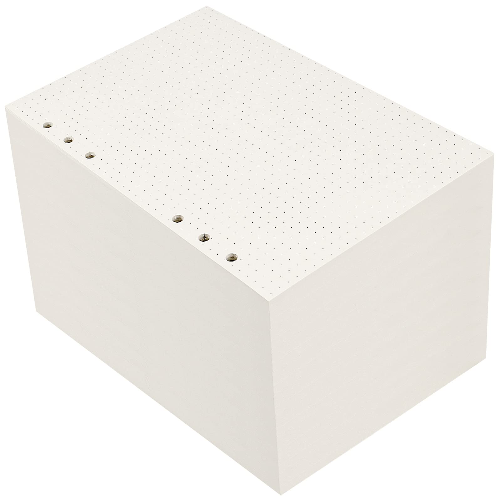 JAPCHET 10 Pack 450 Sheets/ 900 Pages A5 Dotted Paper, A5 Dotted Refill Paper Planner Inserts Dot Grid 6 Hole Punched for 21 x 14.2 cm Notebook