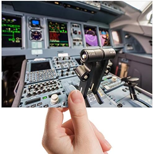 Destination Vinyl Prints Jumbo Jet Flight Simulator Cockpit - Small Photograph 6" x 4" Art Print Photo Gift #16332
