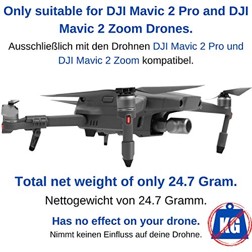 Drohnen Fahrwerk, 1 Set, kompatibel mit DJI Mavic 2 Pro, Dji Mavic 2 Zoom, Landebeine schützen Gimbal und Unterboden, Unterbau für sanftes Landen, Drohnen Beine Landung, Drohne Landegestell, Landefüße – Bild 4