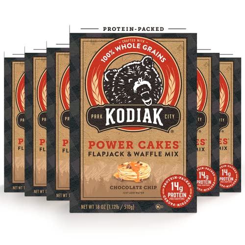 Kodiak Power Cakes, Pancake & Waffle Mix, Chocolate Chip, High Protein